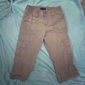 Khaki capris